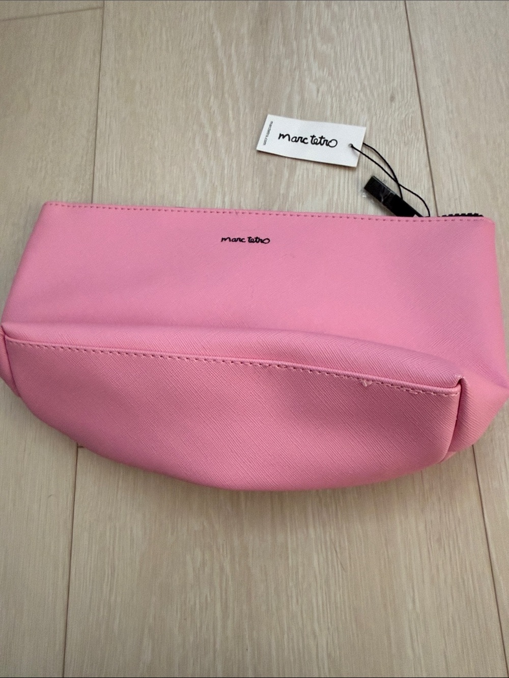 Marc Tetro Pink Dog Print Cosmetic Pouch - Picture 6 of 10